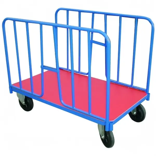 Carro con laterales de barandilla desmontables