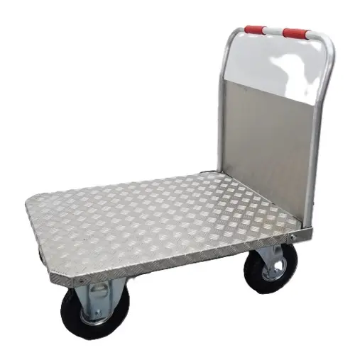 Carro aluminio 1.000 x 710 mm, ruedas neumáticas