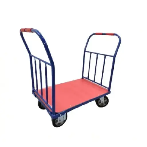 [N6120] Plataforma 2 barandillas 910 x 610 mm ruedas elásticas