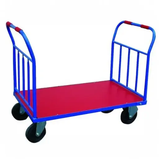 [N6125] Carro 2 barandillas 1.510 x 850 mm ruedas neumáticas